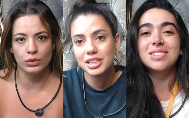 Três participantes do BBB 24 lado a lado